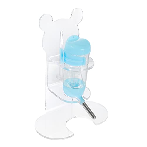 ERINGOGO Stehende Tränke Für Haustiere Transparenter Halter Mit Flasche Wasserspender Für Hamster Einfacher Trinkflaschenhalter Pet Zubehör von ERINGOGO