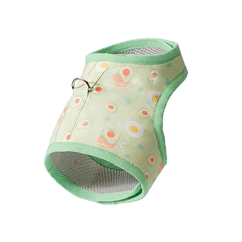 ERINGOGO 1Satz Katzenweste mit Avocado Verstellbares Geschirr für Katzen Atmungsaktiv und Bequem für Kleine Katzen Leine für Sicheres von ERINGOGO