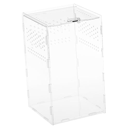 ERINGOGO 1Satz Reptilienzuchtbehälter Transparent Terrarienkasten Mit Belüftung Für Schlangen Geckos Vogelspinnen Und Andere Reptilien von ERINGOGO
