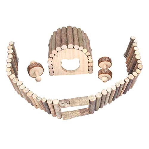 ERINGOGO 1Satz Teiliges Hamster Aus Holz Spielplatz Zaun Für Hamster Fördert Bewegung Und Zahnpflege Für Käfige Und Haustierunterhaltung ERINGOGO 1Satz Teiliges Hamster Aus Holz Spielplatz Zaun Für Hamster Fördert Bewegung Und Zahnpflege Für Käfige Und Haustierunterhaltung von ERINGOGO