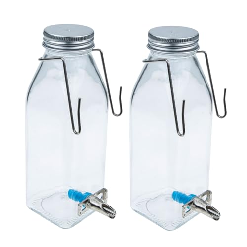 ERINGOGO 1Satz Wasserspender Hängende Trinkflasche für Kleine Haustiere aus Hochwertigem Leise und Auslaufsicher für Käfige mit Praktischem Design zur Überwachung von ERINGOGO