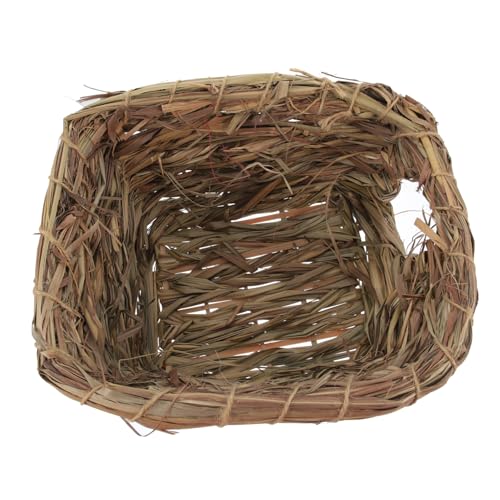 ERINGOGO 1stück Grass Woven Nest Für Kleintiere Natürlicher Hamster Und Kaninchennest Hochwertigem Gras Rückzugsort Für Haustiere Im Ländlichen Stil von ERINGOGO