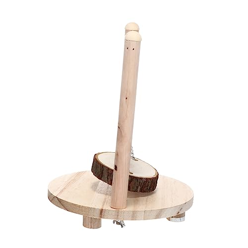 ERINGOGO Hamster Holz Schaukel Spielzeug Käfigspielzeug Für Zwerghamster Und Rennmäuse Robuste Tischschaukel Aus Holz Für Kleintiere Haustier Spielzeug Zur Und Bewegungsförderung von ERINGOGO