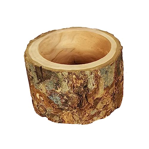 ERINGOGO 1Stück Holz Haustier Fütterungsschüssel Für Hamster Und Kleine Nager Einzigartige Tierfutterschüssel Aus Apfelholz Zufälliger Farbe Als Haustierfutterbehälter von ERINGOGO