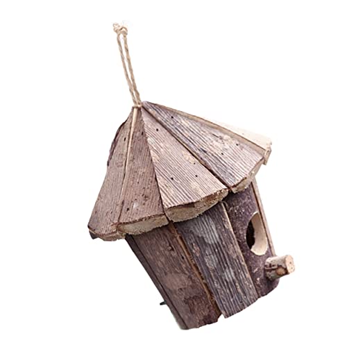 ERINGOGO 1Stück Holz Vogelhaus Handgefertigte Garten Dekoration Hängendes Nest für Vögel Sicheres und Bequemes Design aus Natürlichem Holz für Spiel und Schlaf ERINGOGO 1Stück Holz Vogelhaus Handgefertigte Garten Dekoration Hängendes Nest für Vögel Sicheres und Bequemes Design aus Natürlichem Holz für Spiel und Schlaf von ERINGOGO