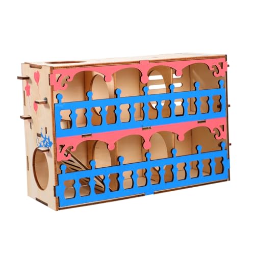 ERINGOGO Holz Hamster Labyrinth Spielzeug Kleintier Aktivitäts Bewegungsspielzeug Für Kleine Haustiere Gesundheit Und Spielspaß von ERINGOGO