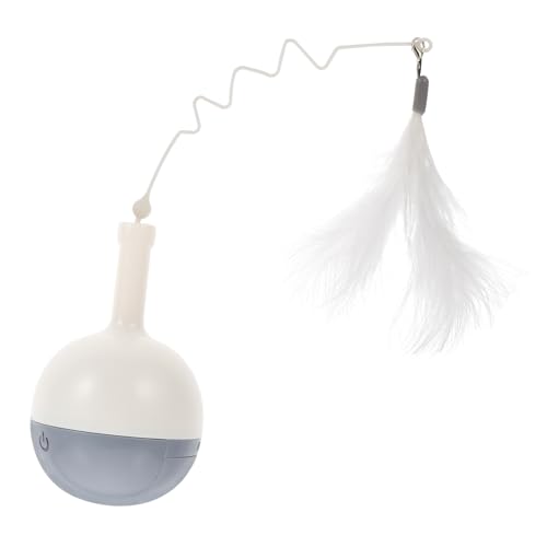 ERINGOGO Elektrischer Katzenspielball Tumbler Für Haustiere Mit Leckerlis-Funktion Interaktives Spielzeug Zum Befüllen Mit Trockenfutter Für Katzen von ERINGOGO