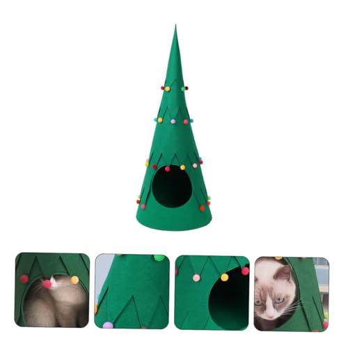 ERINGOGO 1Stück Katzennest aus Filz für Haustiere Abnehmbar Weihnachtsbaum Design Grün Waschbar Gemütliche Katzenhöhle für Drinnen Warmes und Bequemes Schlafumfeld für Optimale ERINGOGO 1Stück Katzennest aus Filz für Haustiere Abnehmbar Weihnachtsbaum Design Grün Waschbar Gemütliche Katzenhöhle für Drinnen Warmes und Bequemes Schlafumfeld für Optimale von ERINGOGO