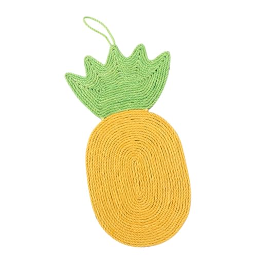 ERINGOGO 1Stück Kreative Ananas Katzenkratzmatte Aus Sisal Katzen Spielmatte Kratzbrett Für Katzenpflege rutschfest Und Langlebig Katzenzubehör Für Spielende Und Kratzende Katzen ERINGOGO 1Stück Kreative Ananas Katzenkratzmatte Aus Sisal Katzen Spielmatte Kratzbrett Für Katzenpflege rutschfest Und Langlebig Katzenzubehör Für Spielende Und Kratzende Katzen von ERINGOGO