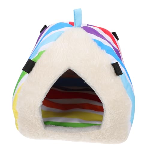 ERINGOGO 1Stück Kuscheliges Hamster Nest Für Winter Warmes Schlafsack Bett Für Kleintiere Für Meerschweinchen Und Andere Nagetiere Gemütlich von ERINGOGO
