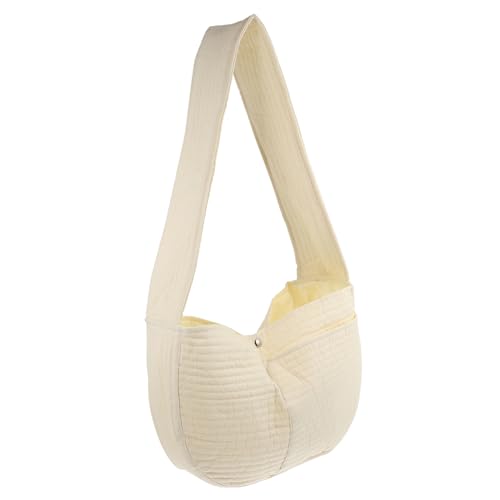 ERINGOGO 1Stück Pet Sling Trägerbeutel Für Katzen Und Kleine Umhängetasche Beige Für Transport Von Haustieren Verstellbarem Schultergurt Komfortabel von ERINGOGO