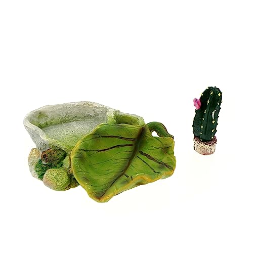 ERINGOGO 1stück Reptilien-futternapf Aus Hochwertigem Harz Schildkrötenbecken Für Terrarien Kreatives Design Für Reptilien Und Kleine Haustiere Sicher Und Für Bartagamen Und Geckos von ERINGOGO