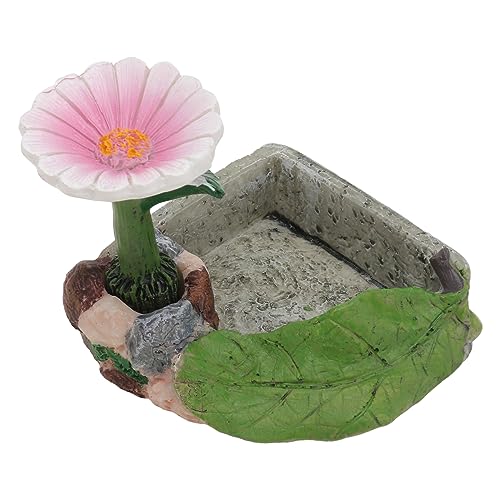 ERINGOGO 1stück Reptilien Wasserschale Mit Blumenmuster Futternapf Für Kleine Haustiere Geeignet Für Eidechsen Hamster Schildkröten Natürliche Deko Für Terrarien Und Gärten ERINGOGO 1stück Reptilien Wasserschale Mit Blumenmuster Futternapf Für Kleine Haustiere Geeignet Für Eidechsen Hamster Schildkröten Natürliche Deko Für Terrarien Und Gärten von ERINGOGO