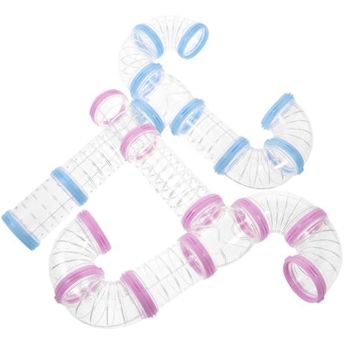 ERINGOGO 2 Sätze Hamsterkäfig DIY Röhrensystem Tunnelspielzeug Externes Zubehör für Hamster Kleintiere Blau Robust Sicher ERINGOGO 2 Sätze Hamsterkäfig DIY Röhrensystem Tunnelspielzeug Externes Zubehör für Hamster Kleintiere Blau Robust Sicher von ERINGOGO