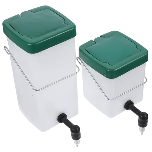 ERINGOGO 2 Stück Automatische Kaninchen Trinkflasche Teilig Bpa Frei mit Edelstahlventil Tropfsicher Langlebig für Hasen und Meerschweinchen Einfache Handhabung für Kleintierkäfige von ERINGOGO