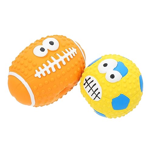 ERINGOGO 2 Stück Backenzaun-Ball Für Haustiere Hunde Quietschende Spielzeuge Für Welpen Beißspielzeug Interaktive Spielbälle Holen Welpenspielzeug Zahnen Beissen Emulsion ERINGOGO 2 Stück Backenzaun-Ball Für Haustiere Hunde Quietschende Spielzeuge Für Welpen Beißspielzeug Interaktive Spielbälle Holen Welpenspielzeug Zahnen Beissen Emulsion von ERINGOGO