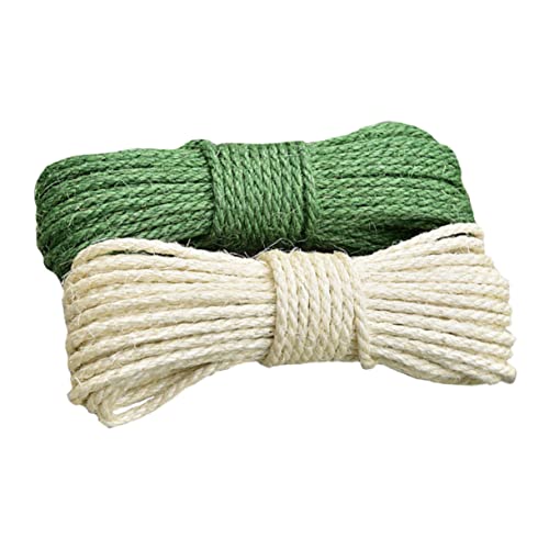 ERINGOGO 2 Stück DIY Sisalseil Kätzchen Kratzbaum Für Juteschnur Katzenkratzbaum Sisalseil Gedrehtes Sisalseil Juteseil Praktisches Hanfseil Katzengreifer Sisalseil von ERINGOGO