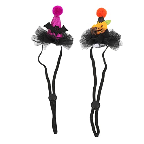ERINGOGO 2stücke Halloween -hüte Fledermaus Kürbis Einstellbare Kopfbedeckung Für Hunde Und Katzen Dekoration Für Halloween-Partys Und Fotografie von ERINGOGO