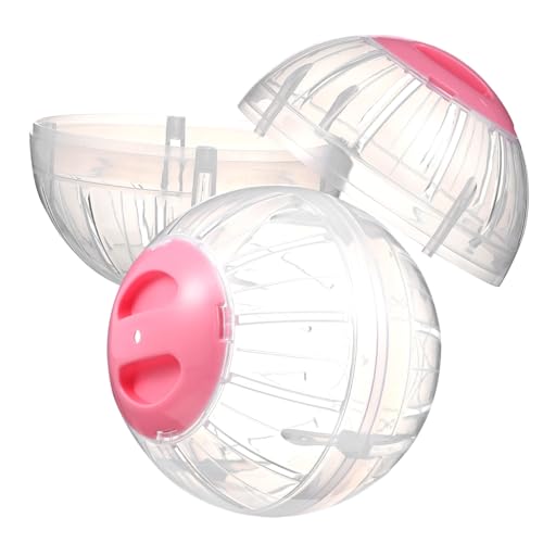 ERINGOGO 2 Stück Hamster Sportball Hamster hamsterspielzeug Hamster Laufball Toys for small Animals Meerschweinchenkäfig Tiere Hund Hamster-Übungsbälle Hamster läuft Bälle Plastik von ERINGOGO