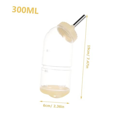 ERINGOGO 2 Stück Haustier Wasserspender mit Aufhängung Auslaufsichere Trinkflasche für Hamster Kaninchen Meerschweinchen Stabiler Kunststoff Wasserfeeder für Kleintierkäfige von ERINGOGO