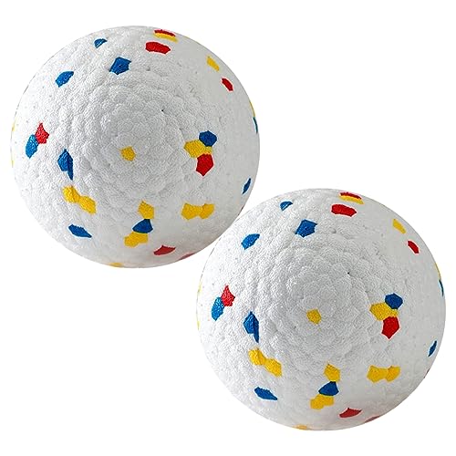 ERINGOGO 2 Stück Hüpfendes Ballspielzeug Große Hundebälle Welpenspielzeug Für Hunde Kauspielzeug Für Kleine Hunde Welpenspielzeit Kleine Hundebälle Stachelig E-TPU-Material Zufällige Farbe von ERINGOGO