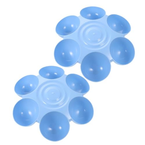 ERINGOGO 2 Stück Indoor Hundenapf Auslaufsicher Futter Wassernapf Für Mehrere Haustiere Blume Futternapf Haustier -fütterung Futterspender Hundefutter Klein Form Blütenblatt Plastik Blau ERINGOGO 2 Stück Indoor Hundenapf Auslaufsicher Futter Wassernapf Für Mehrere Haustiere Blume Futternapf Haustier -fütterung Futterspender Hundefutter Klein Form Blütenblatt Plastik Blau von ERINGOGO