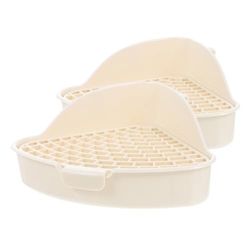 ERINGOGO 2 Stück Kaninchentoilette für Kleintiere Hochkapazitive Nagetier Toilette für Meerschweinchen Hamster und Kleine Haustiere Pflegeleicht Abnehmbares Platzsparendes Design ERINGOGO 2 Stück Kaninchentoilette für Kleintiere Hochkapazitive Nagetier Toilette für Meerschweinchen Hamster und Kleine Haustiere Pflegeleicht Abnehmbares Platzsparendes Design von ERINGOGO
