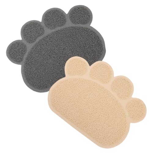 ERINGOGO 2 Stück Katzenstreu Matte Katzenstreu Teppich Klein Katzenstreumatten Für Wohnungskatzen Geformt Pfote Müllmatte Unterlage Drinnen Mit Haustiere Katzentrinkschale Pad PVC ERINGOGO 2 Stück Katzenstreu Matte Katzenstreu Teppich Klein Katzenstreumatten Für Wohnungskatzen Geformt Pfote Müllmatte Unterlage Drinnen Mit Haustiere Katzentrinkschale Pad PVC von ERINGOGO