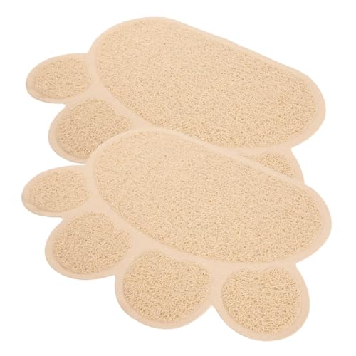 ERINGOGO 2 Stück Katzenstreu Matte Wurf Pads Für Katzenstreu Teppich Müllmatte Haustier Hundefutterpolster Katzenfutter Pad Katzenfütterungsmatte Tragbare Welpen-kätzchen-matten PVC Beige ERINGOGO 2 Stück Katzenstreu Matte Wurf Pads Für Katzenstreu Teppich Müllmatte Haustier Hundefutterpolster Katzenfutter Pad Katzenfütterungsmatte Tragbare Welpen-kätzchen-matten PVC Beige von ERINGOGO