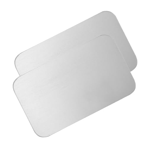 ERINGOGO 2 Stück Kühlende Aluminiumplatte Cool Hamster PIPI-Pads Für Hunde Käfig Gel Ding Kühlung Haustier Kühlmatte Für Tiere Heu Heizt Produkt Vlies Rattan Meerschweinchen Bett Silver von ERINGOGO