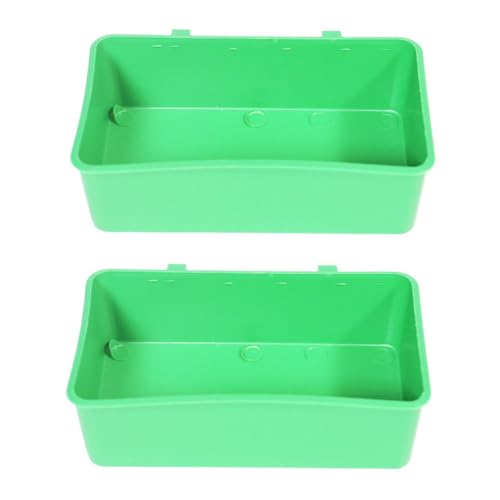 ERINGOGO 2 Stück Parrot Bathing Basin Hängend Bpa frei Geeignet für Wellensittiche Kanarienvögel Stresslindernd Einfache Reinigung Platzsparend für Vogelkäfig von ERINGOGO