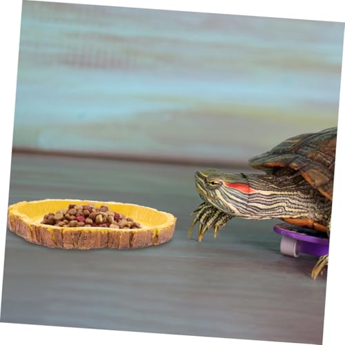 ERINGOGO 2 Stück Reptilien Futter Wasserschale aus Resin mit Baumstamm Design Kleine Futter Trinkschale für Echsen Schlangen Geckos und Schildkröten im Terrarium ERINGOGO 2 Stück Reptilien Futter Wasserschale aus Resin mit Baumstamm Design Kleine Futter Trinkschale für Echsen Schlangen Geckos und Schildkröten im Terrarium von ERINGOGO