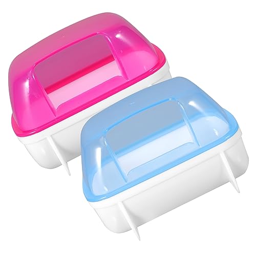 ERINGOGO 2 Stück Sandbad für Kleintiere Hamster Chinchilla Badezimmer Container mit Badesand Blau Rot Praktisch Langlebig und Sicher für Haustiere ERINGOGO 2 Stück Sandbad für Kleintiere Hamster Chinchilla Badezimmer Container mit Badesand Blau Rot Praktisch Langlebig und Sicher für Haustiere von ERINGOGO