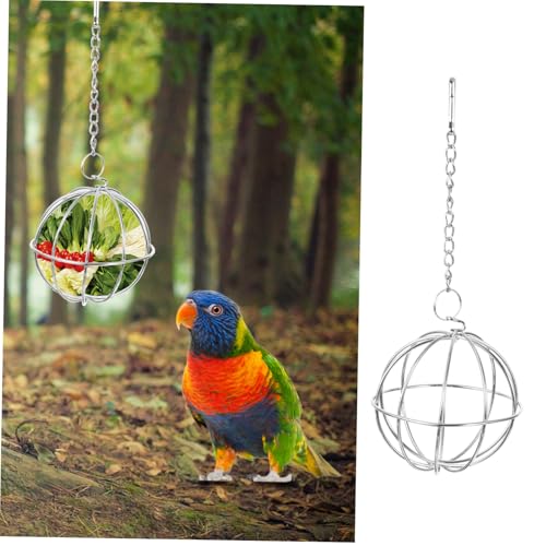 ERINGOGO 2 Stück Teiliges Edelstahl Hänge Futterspender für Geflügel und Kleintiere Kugelförmig Sicher und Langlebig für Obst und Gemüse Praktisches Design für Stall und Käfig ERINGOGO 2 Stück Teiliges Edelstahl Hänge Futterspender für Geflügel und Kleintiere Kugelförmig Sicher und Langlebig für Obst und Gemüse Praktisches Design für Stall und Käfig von ERINGOGO