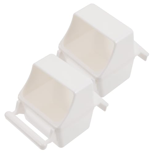 ERINGOGO 2 Stück Teiliges Vogelkäfig futternapf Clips Großer Futter Wasserspender für Papageien und Ziervögel Stabile Kunststoffschalen Einfach zu Befestigen Geeignet für Wellensittiche ERINGOGO 2 Stück Teiliges Vogelkäfig futternapf Clips Großer Futter Wasserspender für Papageien und Ziervögel Stabile Kunststoffschalen Einfach zu Befestigen Geeignet für Wellensittiche von ERINGOGO