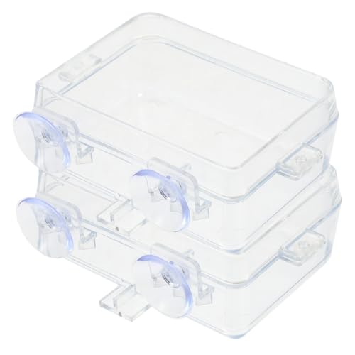 ERINGOGO 2 Stück Transparente Futterschale mit Saugnapf für Reptilien für Wasserversorgung von Eidechsen und Anderen Terrarientieren Einfache und Langlebiges Material Platzsparend im Gehege ERINGOGO 2 Stück Transparente Futterschale mit Saugnapf für Reptilien für Wasserversorgung von Eidechsen und Anderen Terrarientieren Einfache und Langlebiges Material Platzsparend im Gehege von ERINGOGO
