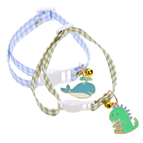 ERINGOGO 2stücke Katzenhalsband Mit Glöckchen Verstellbares Süßes Design Für Kätzchen Für Fotoshootings Und Partys Aus Bequem Und Strapazierfähig von ERINGOGO