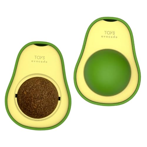 ERINGOGO 2 Stücke Katzenminze Ball Katze Für Indoor Katzen Katzenminze Drehbare Katzenminze Nips Katze Lecken Katzenminze Kleine Katze Behandeln Katze Katzenminze von ERINGOGO