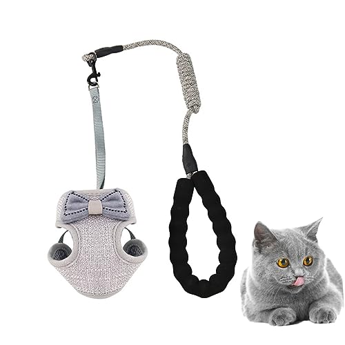 ERINGOGO 2.5Kg Verstellbares Katzenwestengeschirr Atmungsaktives Leichtes und Langlebiges Pet Vest Harness für Katzen für Sicheres Spazierengehen und Reisen von ERINGOGO
