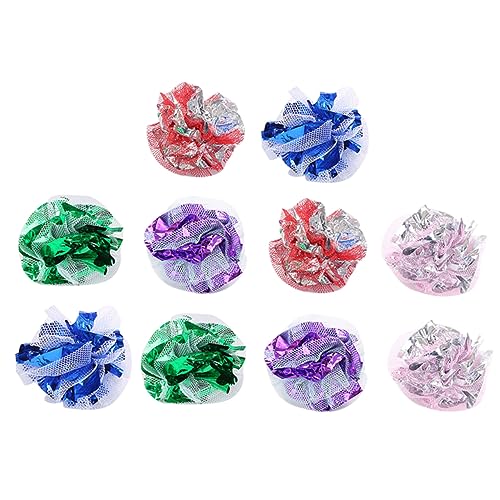 ERINGOGO 20 Stück Papierkatze -Katzenspielzeug Knisterbälle für Katzen Ball Kätzchenspielzeug quietschend lustiges Katzenspielzeug Katzenkugeln für Innenkatzen Plastik Zufällige Farbe ERINGOGO 20 Stück Papierkatze -Katzenspielzeug Knisterbälle für Katzen Ball Kätzchenspielzeug quietschend lustiges Katzenspielzeug Katzenkugeln für Innenkatzen Plastik Zufällige Farbe von ERINGOGO