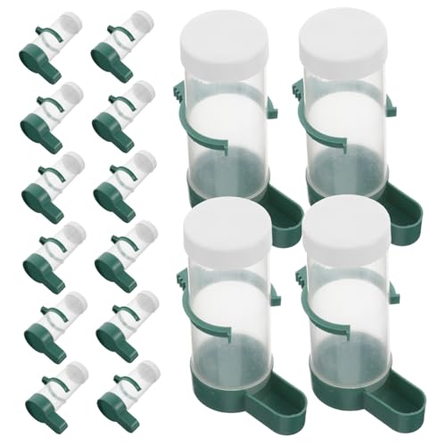 ERINGOGO 20 Stück Vogelfütterer Vogelwasserer Automatischer Wasserspender Für Vögel Vogelfutterstation Papageifutter Automatische Taubenfütterung Futterspender Für Vögel Plastik von ERINGOGO