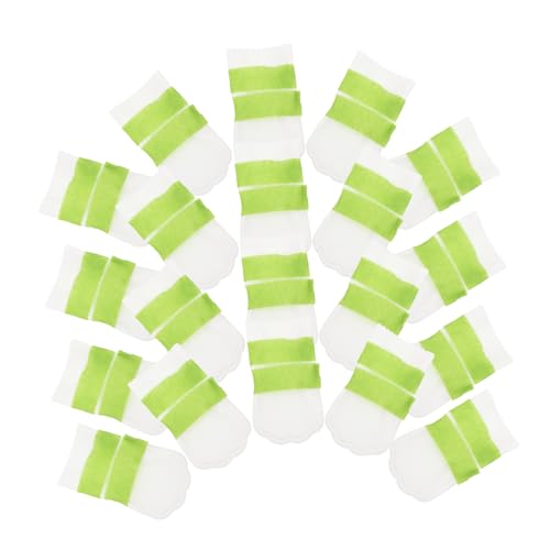 ERINGOGO 20 Stück wasserdichte Hundelschuhe wasserdichte hundeschuhe Stiefel für Hunde Hundeunterlagen für die Füße Booties für Hundepfoten Hundeschuhe atmungsaktiv Vlies Light Green von ERINGOGO