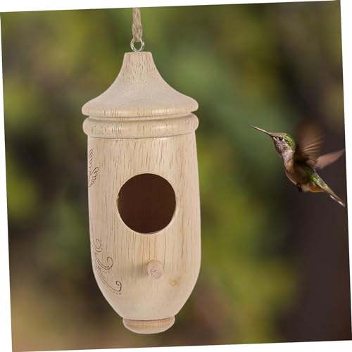 ERINGOGO 2Stücke Hängendes Vogelhaus aus Holz Dekoratives Nistkästchen für Vögel für Garten und Balkon Attraktives Design für Vogelliebhaber und ERINGOGO 2Stücke Hängendes Vogelhaus aus Holz Dekoratives Nistkästchen für Vögel für Garten und Balkon Attraktives Design für Vogelliebhaber und von ERINGOGO