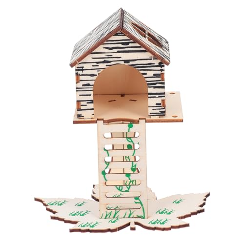 ERINGOGO 2Stücke Hamster Villa Kletterspielzeug Für Kleintiere Versteckhaus Treppe Für Hamster Zwerghamster Und Meerschweinchen Fördert Bewegung Und Spielspaß von ERINGOGO
