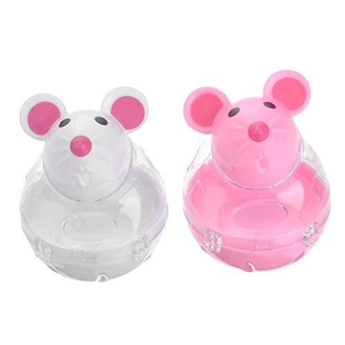 ERINGOGO 2stücke Automatischer Futterspender Für Katzen in Mausform Interaktives Spielzeug Mit Leckerlie-verteiler Aus Kunststoff Für Futteraufbewahrung ERINGOGO 2stücke Automatischer Futterspender Für Katzen in Mausform Interaktives Spielzeug Mit Leckerlie-verteiler Aus Kunststoff Für Futteraufbewahrung von ERINGOGO