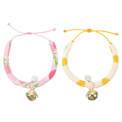 ERINGOGO 2stücke Verstellbares Katzenhalsband Mit Glocke Niedliches Haustierzubehör Für Kätzchen Geeignet Für Tägliches Tragen Partys Hochzeiten Und Fotoshootings von ERINGOGO