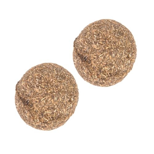 ERINGOGO 2Stücke Katzenminze Ball Natürliches Katzenspielzeug Zur Instinkte Und Zahnreinigend Für Kätzchen Und Katzen von ERINGOGO