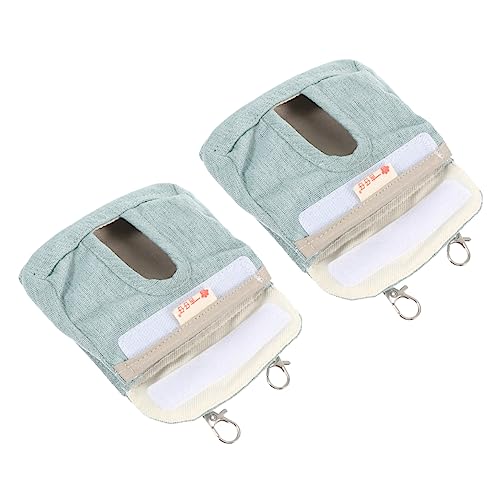 ERINGOGO 2Stücke Kleine Haustier Heu Feeder Taschen Meerschweinchen Fütterung Heubeutel Hängbar Für Waschbar Und Wiederverwendbar Zubehör Für Meerschweinchengehege von ERINGOGO