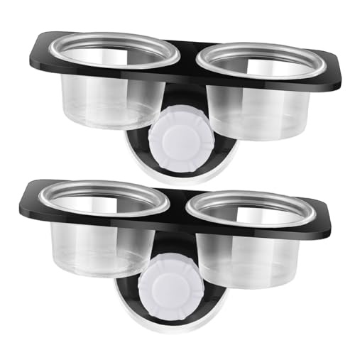 ERINGOGO 2Stücke Reptile Feeding Bowls Durable Plastic Food and Water Containers for Lizards Snakes and Turtles Easy to Clean and Install for Terrarium Use von ERINGOGO