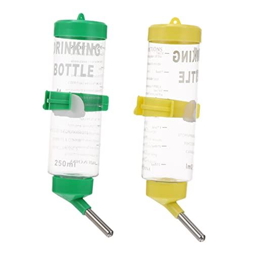ERINGOGO 2Stücke Trinkflasche Für Meerschweinchen Und Chinchillas Auslaufsichere Haustier Wasserflasche Für Haustierbedarf Und Fütterung von ERINGOGO
